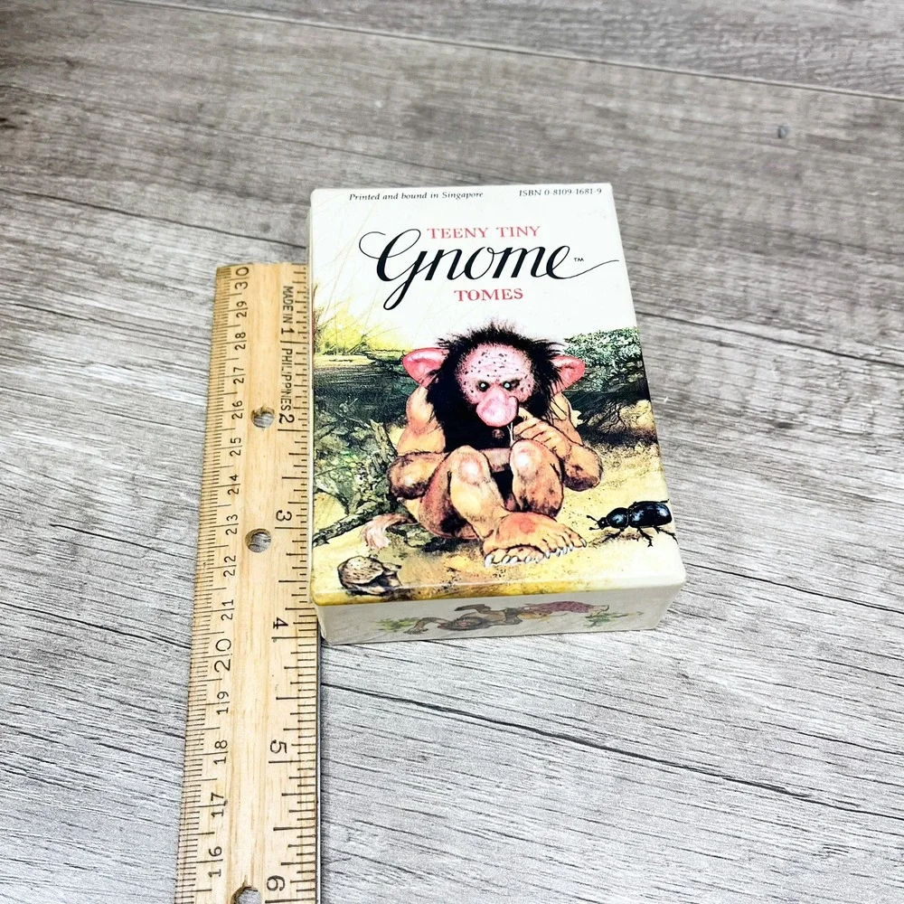 Teeny Tiny Gnome Tomes 1981 Mini Book Set Rien Poortvliet Harry N Abrams 3 Vol